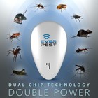 Ultrasonic Pest Control Repeller - Repel Rodents  Ants  Cockroaches Get White 