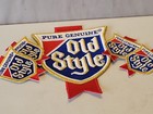 G   vtg 70 s Pure Genuine Old Style Beer Distributor Patches 1 Large   4 Small Nos