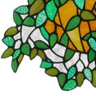 River Of Good Stained Glass Panel Window Art Panel Hangingplant Green multicolor