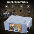 4k Digital Night Vision Goggles  8x Zoom Infrared Binoculars  32gb Card