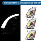 2008-14 Cadillac Cts Led Switchback Sequential Projector Headlights Pair Chrome