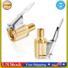 2-pack Brass Tire Air Chuck  Locking Quick Connect Inflator Hose Adapter  No Lea
