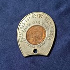 Good Luck Penny Encased 1953d Cent Rare Toned 1st Derby Winner Aristide So  Co 