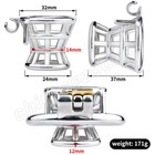 Girdle Design Metal Chastity Cage Stainless Steel Small Male Stealth Lock Device