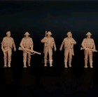 1 87 1 72 1 64 World War Ii British Army On The March 5pcs Soldier 3d Printed