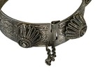 Rare Antique Moroccan African Kabyle Berber Color Silver Cuff Tuareg Bracelet 