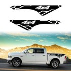 1pair 4x4 Truck Decals Vinyl Decal Compatible With Most Pickup Trucks  Black