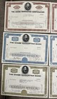  lot Of 6  Chase Manhattan Bank Stock Certificate- 3 Colors 