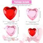 516 Pcs Acrylic Rhinestone Crystal Gems Rhinestone Flat Back 18mm 12m 