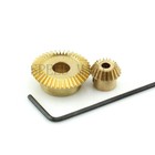 0 5m-40t-20t Metal Umbrella Tooth Bevel Gear 90   Angle Set Kit Ratio 2 1