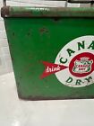 Rare Vintage Canada Dry Soda Advertising Metal Cooler Ice Box 24  Wide Read  