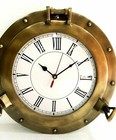 12  Antique Marine Brass Ship Porthole Clock Nautical Wall Clock Home D  cor   
