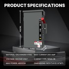 200a Manual Generator Transfer Switch 120 240 Volt  48000w Heavy Duty Transfer S