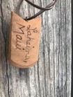 Vintage Hawaiian Jewelry Hand Carved Wood Tiki Pendant Necklace Lahaina Maui