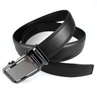 Genuine Leather Mens Ratchet Belt Belts For Men Adjustable Automatic Buckle T3