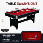 Hathaway Spartan 6 Ft Pool Table  With Ping Pong Multi Game Combo Tables For Fam