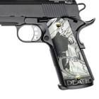 1911 Full Size Grips Custom Gun 1911 Colt   Clones Engraved Grip Reaper