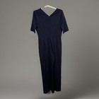 J mclaughlin Nicole Jumpsuit Navy Blue V-neck Wrap Front Short Sleeve Small New