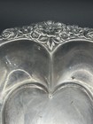 Vintage International Company Silver Plate Heart Dish Flowers Bowl Ornate Plate