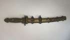 Vintage Ornate Dagger W Sheath Dragon Brass Asian Decorative Sword Knife