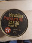 Texaco Havoline Supreme Motor Oil Quart Sa 30 Cardboard Full Unopened Vintage