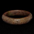 60 Mm Old Chinese Jade Carving Dragon And Phoenix Bracelets Gift Collection