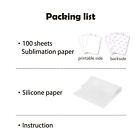 A-sub Sublimation Paper 8 5x14 For Inkjet Heat Transfer Diy Gift 125g 100 Sheets