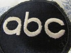 Vtg  Promo Abc Television Embroidered Sew On Patch