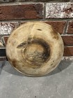 Vtg Antique Turned Wood Bowl Dough Bowl  b1 