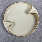 Vintage Unused Ashtray Lenox Gold Trim 5 5    Mid Century Modern Mansfield Ivory