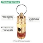 3x New 1 4  Npt 135 Psi Air Compressor Safety Relief Pressure Valve Tank Pop Off