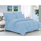 Elegant Comfort 8-piece Bed In A Bag Comforter Set Dobby Stripe Full Queen