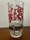 Vintage Davy Crockett Drinking Glass 1950   s    indian Fighter 1786-1836   