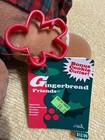 Vintage 1994 Christmas Gingerbread Friends Plush Toy  With Cookie Cutter 15  Nwt