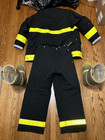 Vintage Body Guard Coat  Pants  Boots - Fireman Firefighter Jacket  Pants  Boots