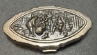 Vintage Stratton England Silver Pill Box And Hand Mirror