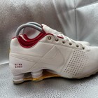 Size 7 Nike Shox Deliver Womens White Comfort Athletic Tennis Shoes 317549-118