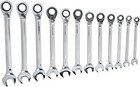 12 Pc Reversible Alloy Steel Metric Wrench Set 12 Point 72 Tooth Craftsman