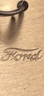 Vintage 1931 Ford Model A Brass Metal Die-stamped Script Model Year Keyring Tag