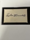 Emlen Tunnell Signed   Auto 3 X 5 Index Card   Sgc