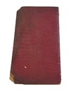 Vtg Red Leather Sales Record Book South Perry Ward Industrial Ledger 1910 Ohio