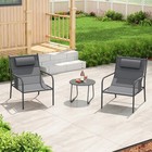 3 Piece Patio Set Outdoor Table And Chairs Bistro Set Small Front Porch Balcony
