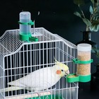 Bird Cage Feeder Water Food Dispenser Automatic Parrot Birdfeeder Seed Feeder Us