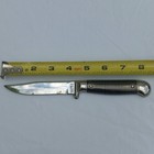 50s 60s Imperial Prov Ri Fixed Blade Budget Knife Striped Handle Vintage Usa