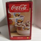 Coca-cola    good Ol Days     Bowl Set Of 3  White multicolor Soda Theme Scenic