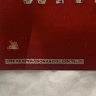 1940  win With Flynn For Governor  Metal License Plate Topper Kemper Thomas Co