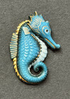 Vintage Japanese Porcelain Toshikane Arita Seahorse Button - 15 16   y5 