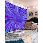  Neon 3d Tapestry Inch Wall Hanging Blue Purple 59w By 51h Blue Purple Abstract