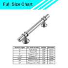 Brushed Nickel Modern Round Cabinet Handles Bar Pulls Knobs Kitchen Hardware