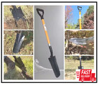 Drain Spade Teeth Shovel Multi-purpose Metal Blade Shovel 48 In  Durable Handle 